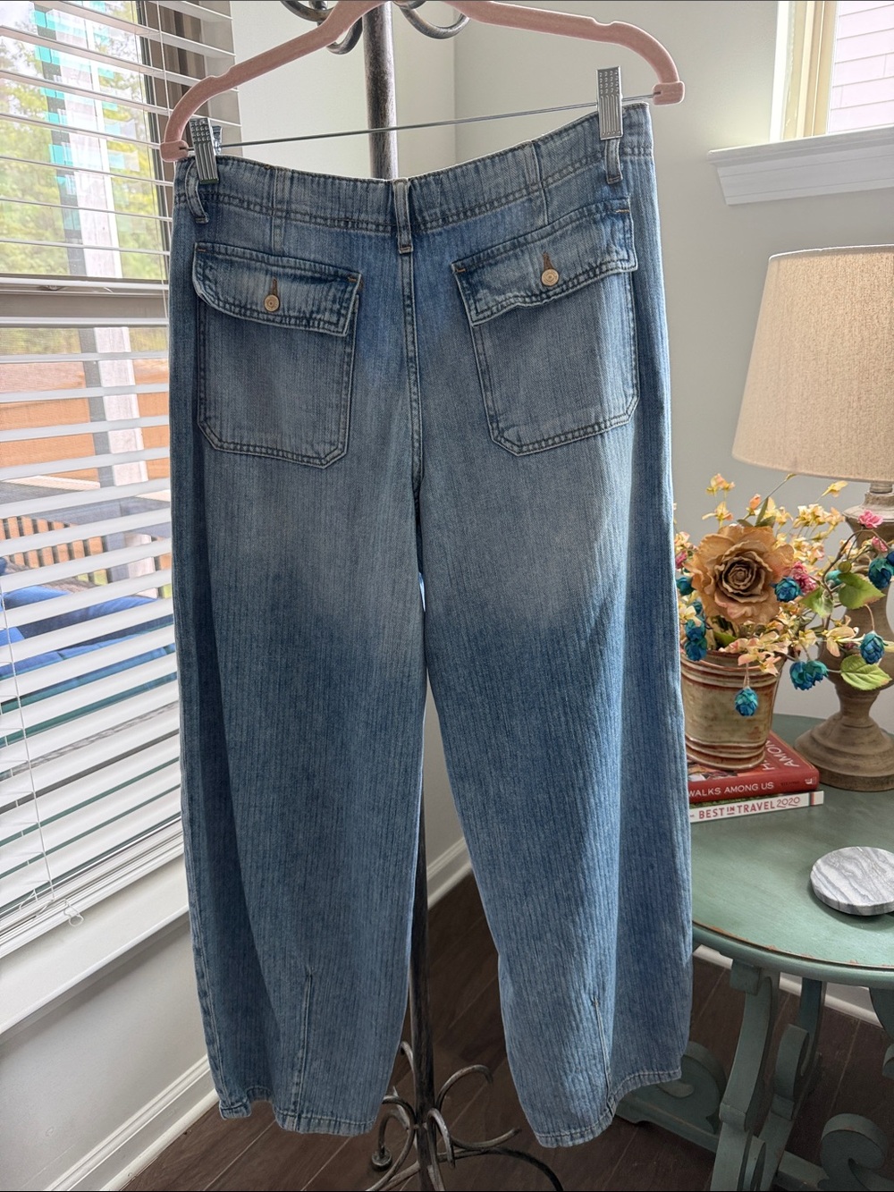 Free People WE THE FREE Wide Leg Low Rise Denim - Picture 4 of 5